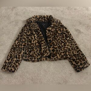 Leopard Faux Fur Jacket